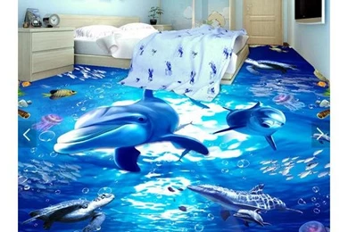 3d Wallpapers Custom 3d Flooring Painting Wallpapers Underwater ...