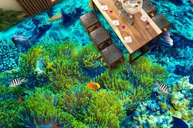 Popular Ocean Floor Bathroom Floor Wallpaper Buy Cheap Ocean Floor ...