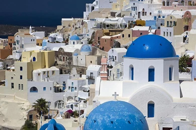 Download Wallpapers Santorini, Greece (1920 X 1080 HDTV 1080p ...