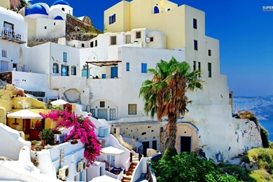 Oia, Santorini, Greece : Desktop And Mobile Wallpapers : Wallippo