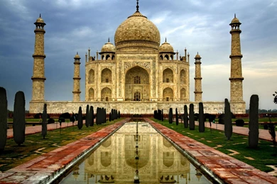 Taj Mahal India Front Simple Desktop Backgrounds   Free Hd Wallpapers