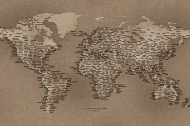 The World Map Of Small Towns · Desktop Wallpapers · Vladstudio
