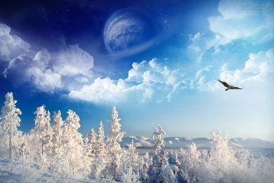 Wallpapers Fantasia Papel De Parede Inverno No Mundo Da 1366x768 ...