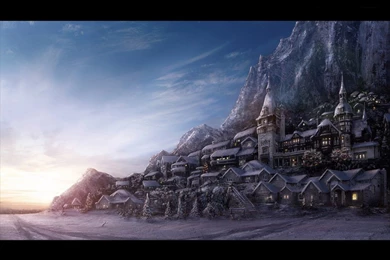 1024x768 Fantasy Town Desktop PC And Mac Wallpapers