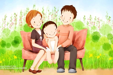 High Resolution Lovley Illustraion Of Family Love 1680x1050 NO.11 ...