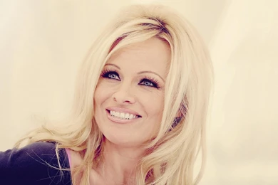 Pamela Anderson Blonde Smile Face Lips