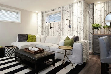 Gray Basement Games Room   Design, Decor, Photos, Pictures, Ideas ...