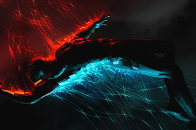 Red   Blue iPad 1 & 2 Wallpapers