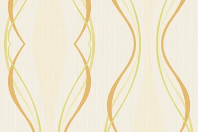 Grandeco Charming Florals Printed Orange And Green Wave On Walnut ...