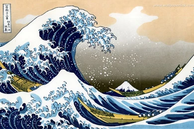 Wallpapers 神奈川沖浪裏 The Great Wave Off Kanagawa By ...