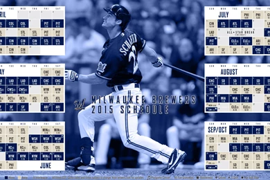 Milwaukee Brewers 2015 MLB Season Schedule Wallpapers
