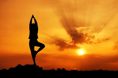 Yoga In The Sunset Wallpapers And Images   Wallpapers, Pictures ...