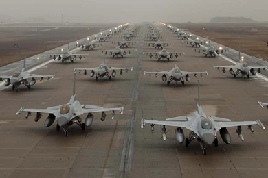 Military: Elephant Walk F 16 Military USAF Taxi Wallpapers For HD ...