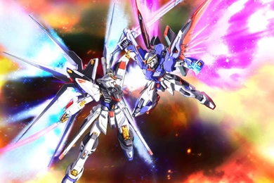 Strike Freedom Vs Destiny Gundam   Mobile Suit Gundam SEED ...