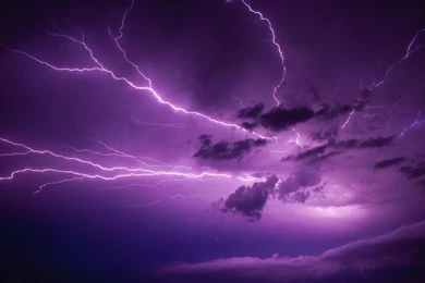 Lightning Storm Clouds   Wallpaper.