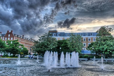 Big Fountain HDR HD Desktop Wallpapers : Widescreen : High ...