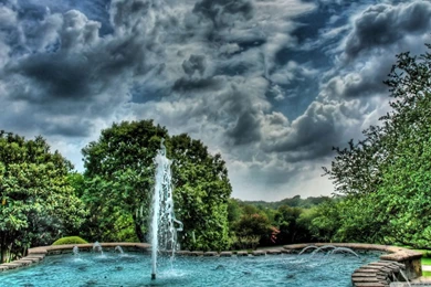 Fountain HDR HD Desktop Wallpapers : Widescreen : High Definition ...