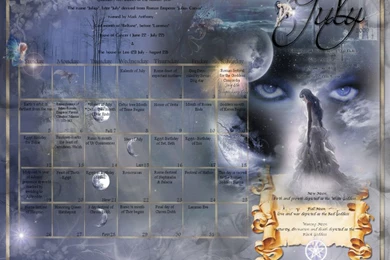 Pagan Calendar– Holidays & Desktop Wallpapers July 2009