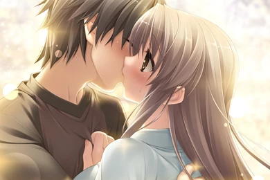 Anime Wallpapers Kiss Couple Cute Girl   PetPictures