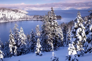 Lake Tahoe Winter   Wallpaper.