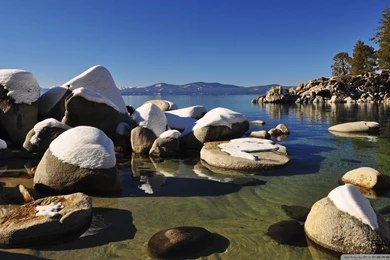 Download Lake Tahoe Rocks Wallpapers 1920x1080