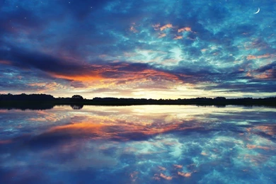 Lakes: Lake Reflection Cloud Nature Sky Phone Wallpapers For High ...