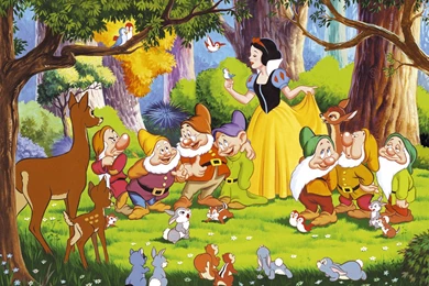 Snow White And Friends Wallpapers Image For Tablet   Cartoons ...