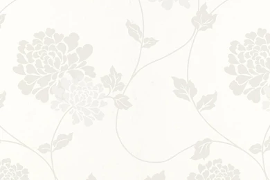 Isodore Cotton White Floral Wallpapers At Laura Ashley