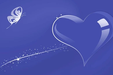 Heart With Blue Backgrounds Wallpapers