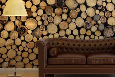 Log Cabin Wallpapers Mural