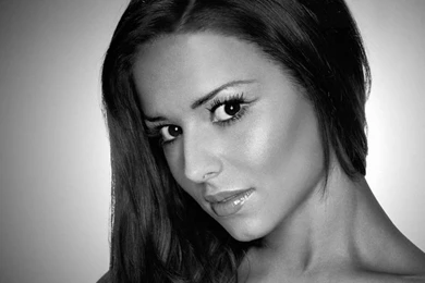 1024x768 Cheryl Cole B&W Desktop PC And Mac Wallpapers