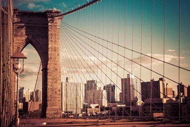 New York City, Brooklyn Bridge, Building, USA Wallpaper,New ...