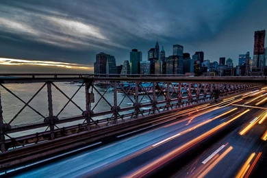 Brooklyn Bridge Night Wallpapers WLI206