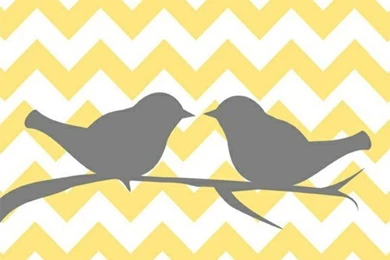 A Yellow Wallpapers In The Bedroom Or Living Room Looks Very ...