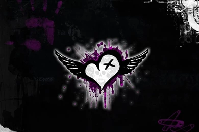 Emo Winged Heart Wallpapers From EMO Wallpapers