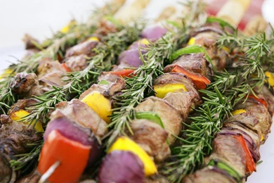 Wallpaper: Food, Barbecue, Roast Meat, Onion, Pepper, Spice ...