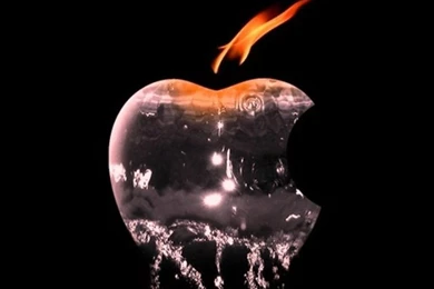 Water & Flame Apple Logo Wallpapers   Free iPhone Wallpapers