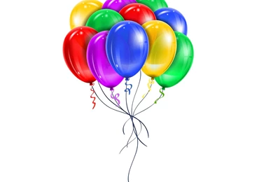Happy Birthday Wishes Colorful Balloons