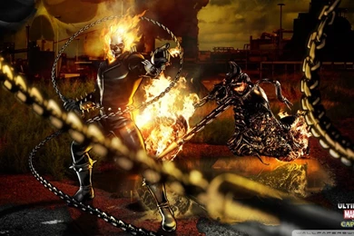 Attractive Marvel Vs Capcom Ghost Rider Wallpapers
