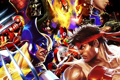 Iron Man Spider man Wolverine Ryu Marvel Vs Capcom