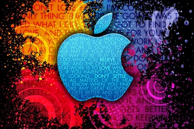 1600x1200 Apple, Patterns, Phrase, Words, Steve Jobs, Style, Paint ...