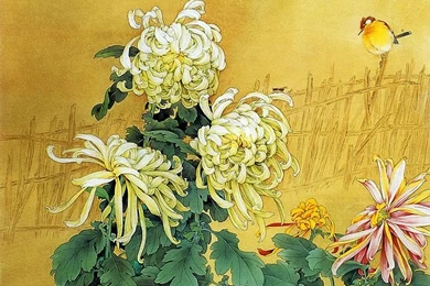 Flowers And Birds, Chinese Gongbi Paintings By Zou Chuan An ...
