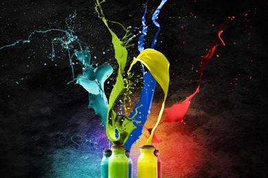 Exclusive Dell Streak Color Splash Wallpapers
