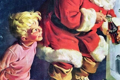 Santa Claus Coca Cola Fridge iPhone 6 Plus HD Wallpapers ...