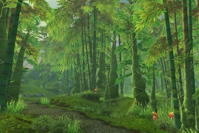 World Of Warcraft Mists Of Pandaria Greenery Forest 1440x900 ...
