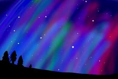 Northern Lights (backgrounds 3) By KairiXOX On DeviantArt