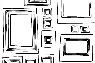 Graham & Brown Label Frames 33' X 20.5" Geometric Wallpapers ...