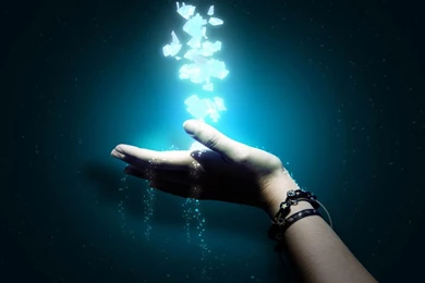 Abstract Art Wallpapers Blue 1366x768