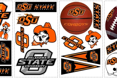 Oklahoma State Cowboys Wall Decals   InteriorDecorating