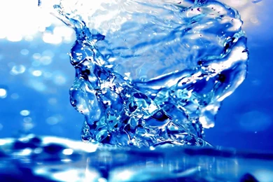 Crystal Clear Splashing Water